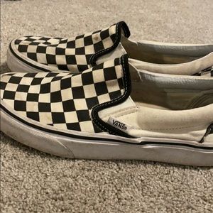 Black and White Checkered Vans